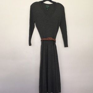 EUC size medium Gray Ralph Lauren dress